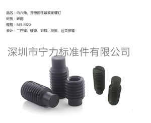 內(nèi)六角、開槽圓柱端緊定螺釘
